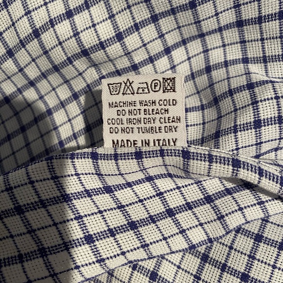 CANALI Men’s Long Sleeve Check Button Down Shirt Sz 16 1/2 - Picture 10 of 10